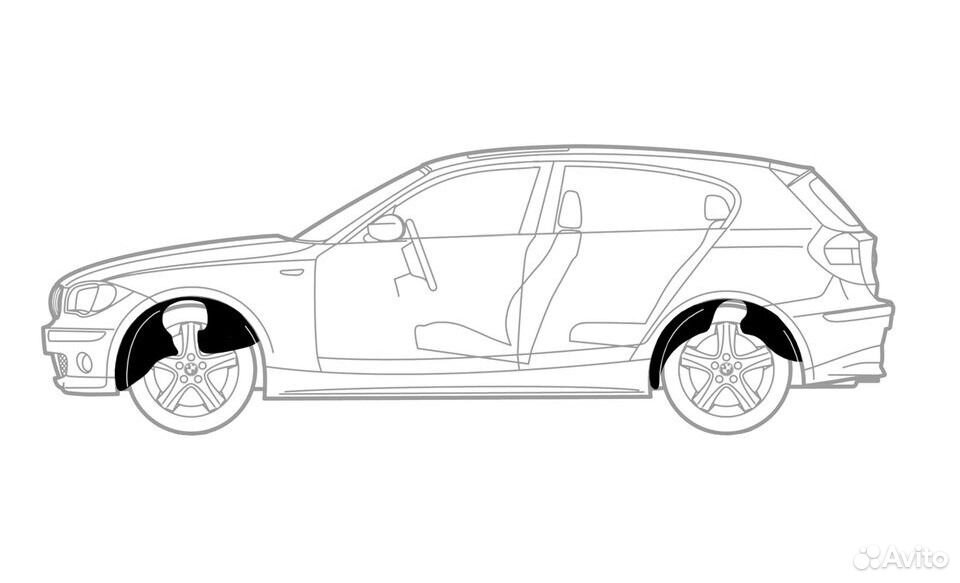 Подкрылки на Mitsubishi Outlander