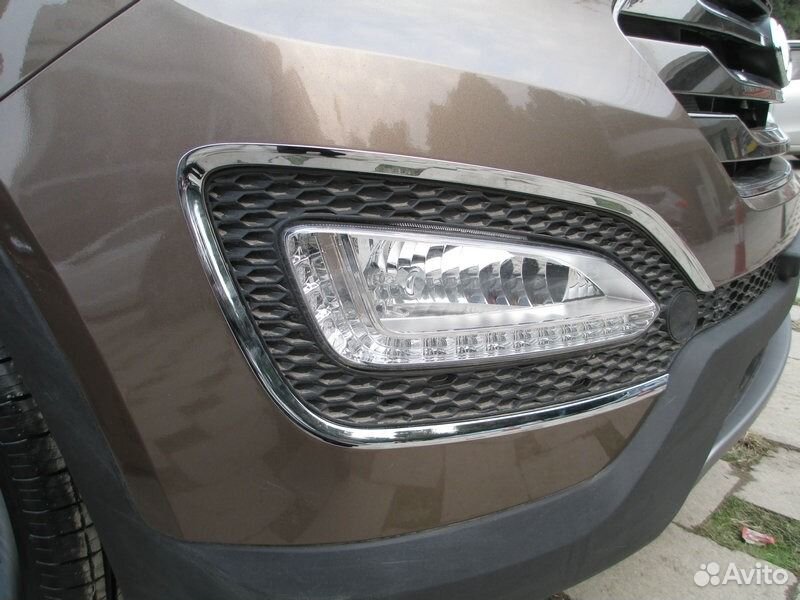 Накладки на передние птф Hyundai Santa Fe (2012-20