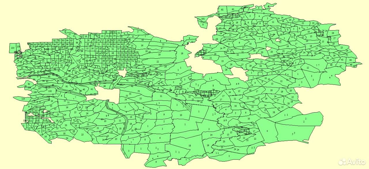 Карта лесных кварталов красноярского края