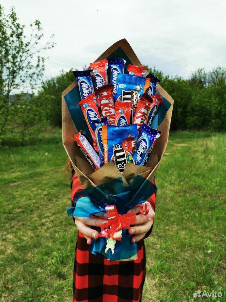 Сладкий букет, букет из конфет купить на Зозу.ру - фотография № 2