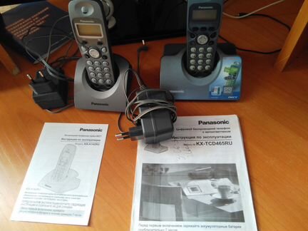 Радиотелефон Panasonic KX-TCD465RU с двумя трубкам