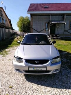 Hyundai Accent 1.5 МТ, 2006, седан, битый