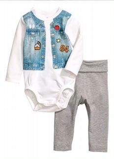 Комплект боди и штанишки для малыша H&M
