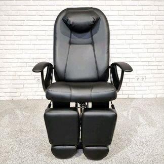 Педикюрное кресло Юлия, чёрное, гидравлика