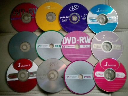 Чистые диски DVD-RW и DVD-R