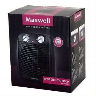 Тепловентилятор Maxwell MW- 3455 BK