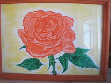 Картина роза