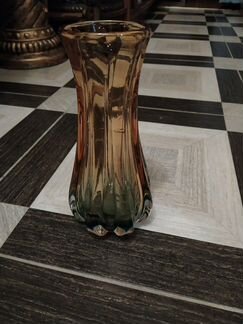 Багемия ваза 60 год Багемское стекло