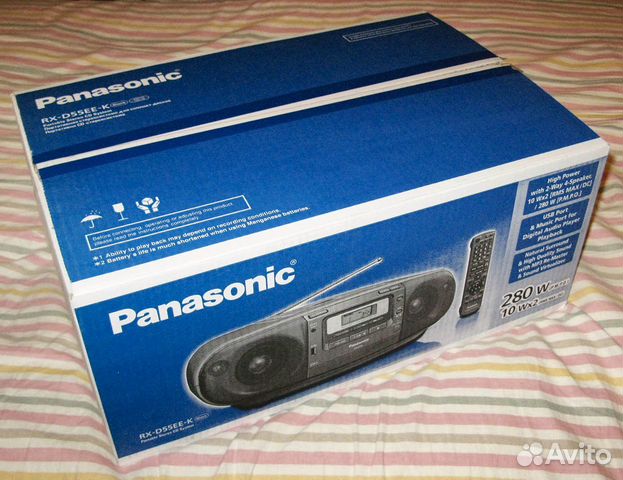 Аудиомагнитола Panasonic RX-D55EE-K (чёрный)
