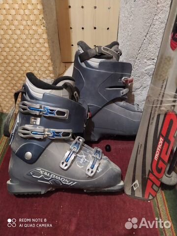Горные лыжи,ботинки,палки комплект