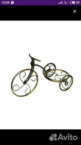 Подставка под цветок велосипед