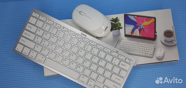 Беспроводная блютуз клавиатура + мышь Hoco 2в1