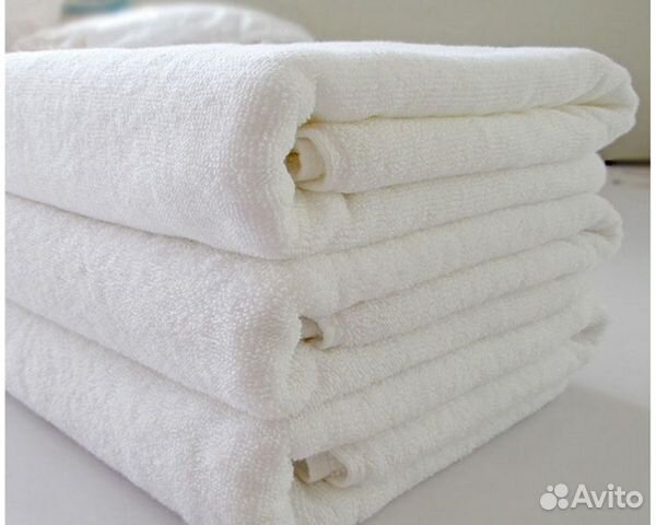 Полотенца махровые белые для дома и отеля