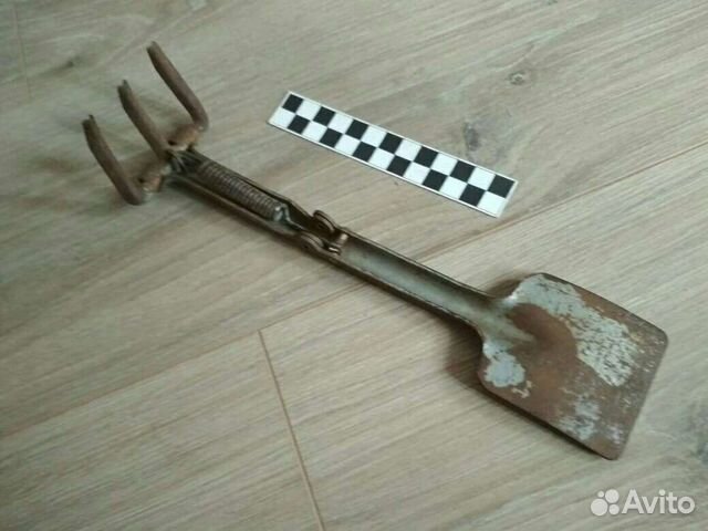 Мотыга-грабли складные ручная СССР, редкий экземпл
