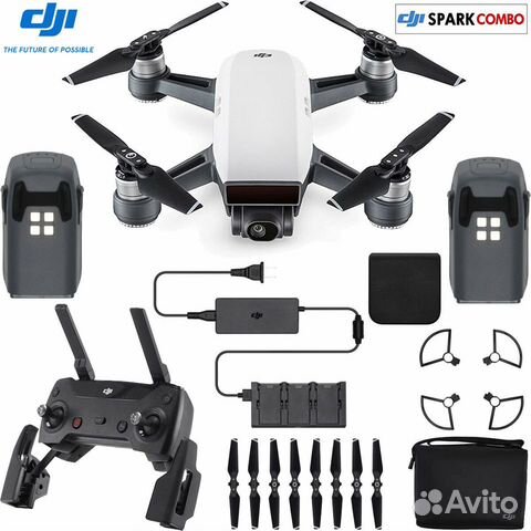 Квадрокоптер DJI Spark Fly More Combo как новый