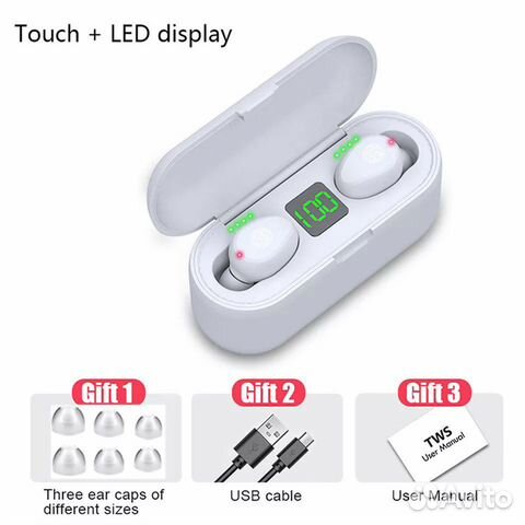 F9 наушники-вкладыши TWS bluetooth 5,0 сенсорное У