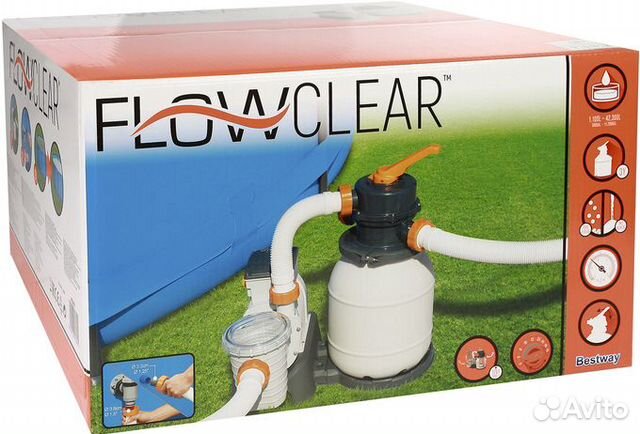 Песочный фильтр д/ бассейна Bestway 5678 л/ч 58497