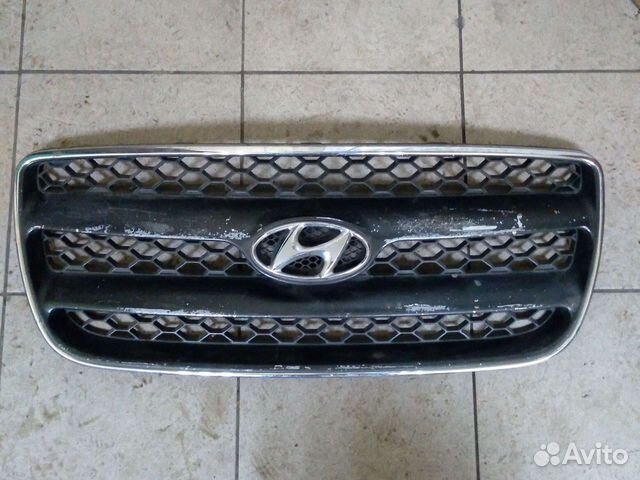 Решетка радиатора hyundai santa fe 2 до рестайл