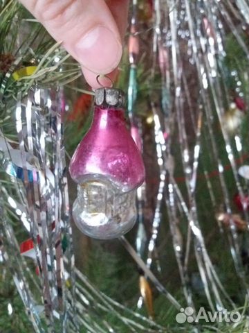 Стеклянная игрушка СССР 