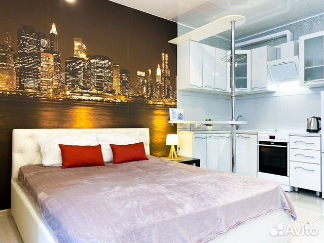 

Квартира-студия, 35 м², 2 кровати