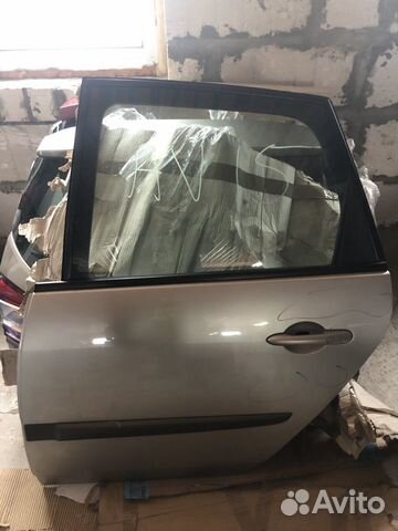 Дверь Рено Меган 2 задняя левая хэтчбек оригинал
