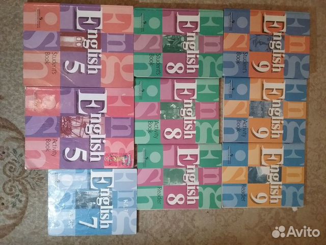 Набор учебников и рабочих тетрадей,цена за набор