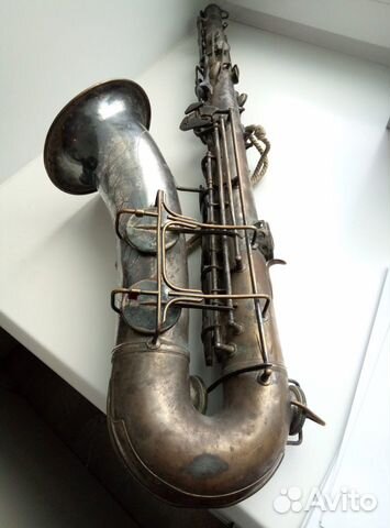 Саксофон из военного оркестра. Оригинал. СССР