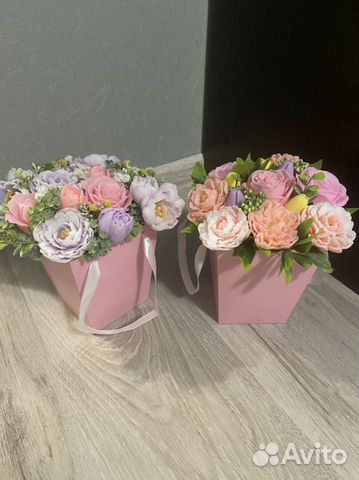 Букет из мыльных роз