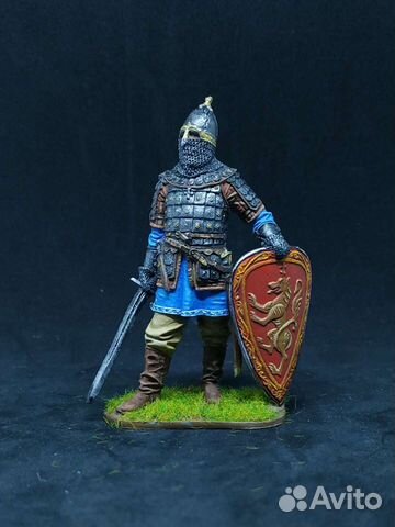 Оловянный солдатик 54 мм. Русский знатный воин