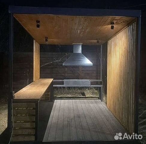 Беседка с барбекю