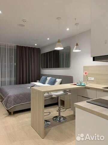

Квартира-студия, 27 м², 1 кровать