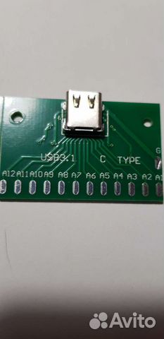 Type c / mini /micro usb штекерный разъём на плате