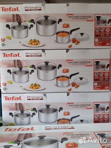 Набор кастрюль Tefal оригинал новый
