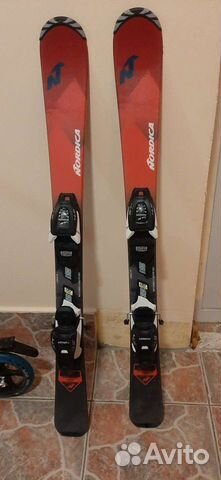 Горные лыжи детские Nordica 100 см, ботинки, палки