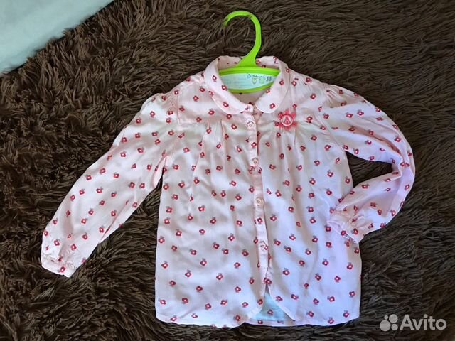 Рубашка для девочки 98 брюки 110