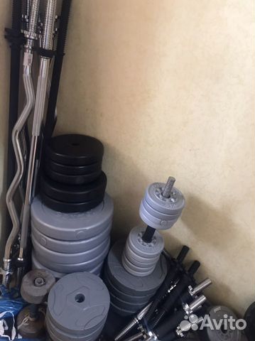 Штанга и разборные гантели