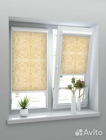 Рулонные жалюзи Уни-2 Шёлк темно-бежевый