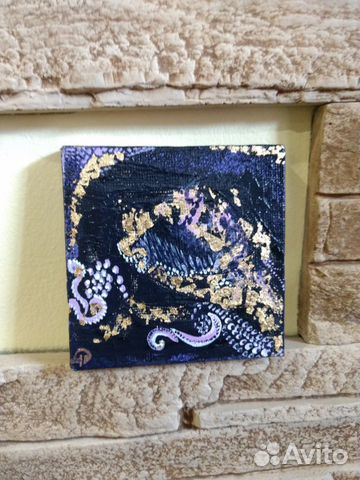 Картина миниатюра абстракция 