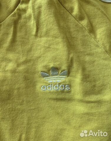 Лонгслив майка adidas originals желтая