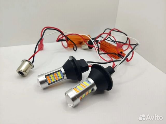 DRL лампы дхо+поворотник 2 в 1 цоколь P21