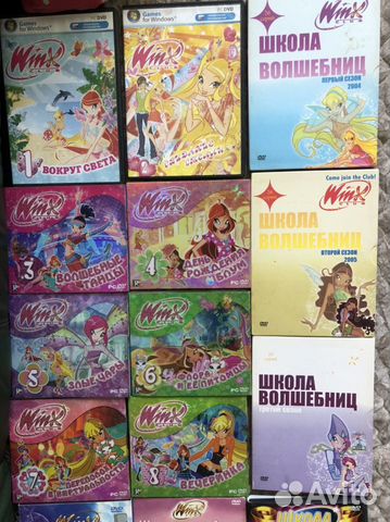 DVD диски мультфильмы, игры Winx