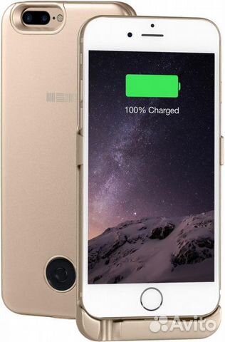 Чехол-Аккумулятор iPhone 6Plus/7P/8P 5000мАч Gold