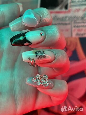 Креативный маникюр/наращивание