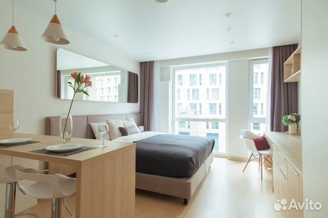 

Квартира-студия, 27 м², 1 кровать