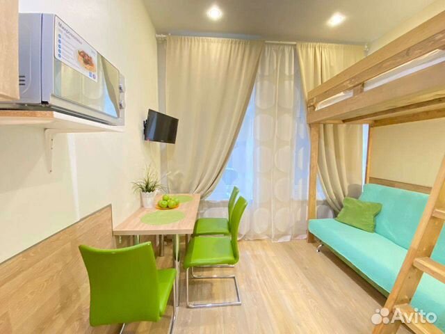 

Квартира-студия, 17 м², 2 кровати