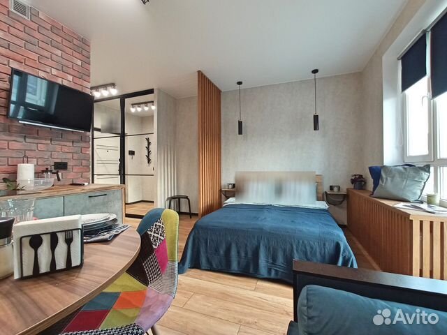 

Квартира-студия, 28 м², 2 кровати