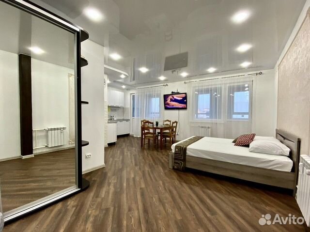 

Квартира-студия, 45 м², 2 кровати