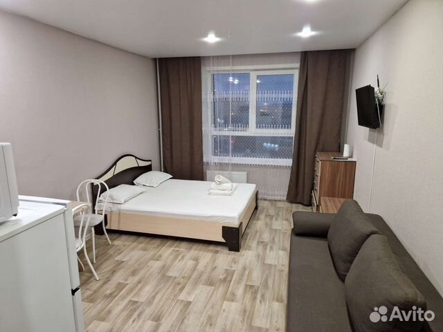 

Квартира-студия в апарт-отеле, 26 м², 2 кровати