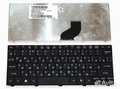 Клавиатура Acer Aspire One D260 (RU) черная Клавиатура Acer Aspire One D260 (RU) черная
