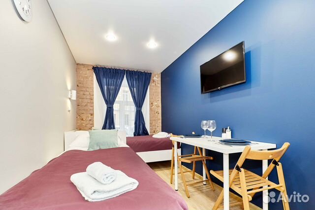 

Квартира-студия, 14 м², 2 кровати